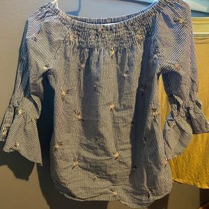 Off the shoulder blouse